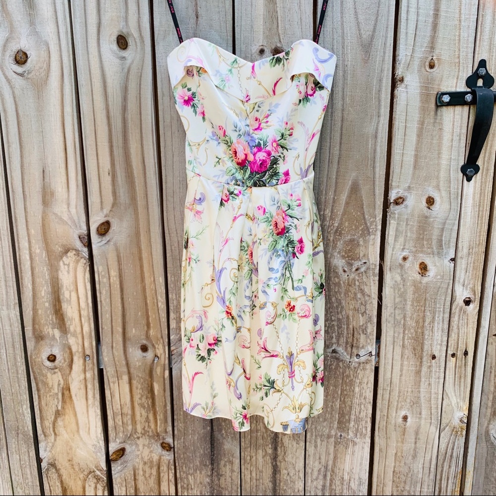Betsy Johnson Floral Silk Dress